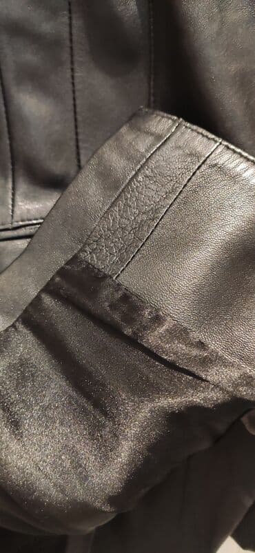 deri pencekler: Təbii dəridən qadin pencəyi(layka) — 6