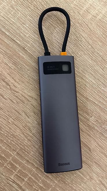 hdd 1tb: Baseus 8-in-1 USB Hub çoxfunksiyalı adaptör Portların sayını artırır — 1