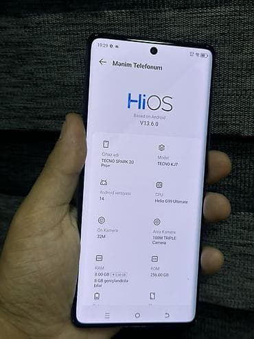 samovar almaq: Tecno Spark 20 Pro, 256 GB, rəng - Boz, İki sim kartlı — 3