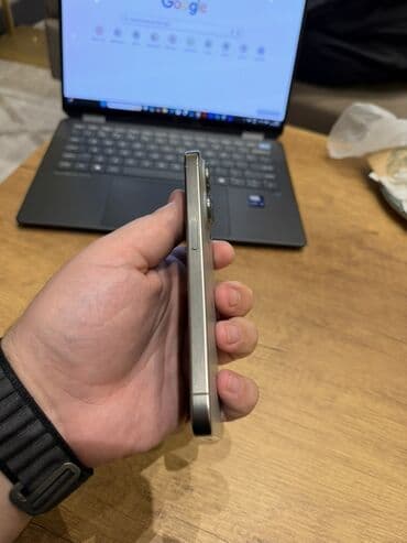 купить игровой компьютер бу: IPhone 15 Pro, 128 GB, Natural Titanium, Simsiz şarj, Face ID, Sənədlərlə — 4