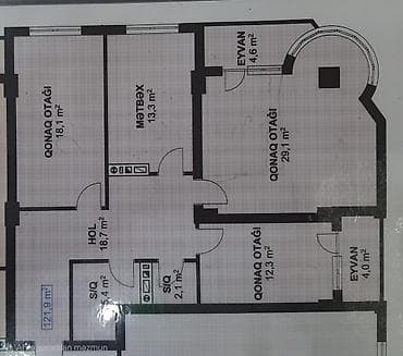 sumqayit kiraye evler 2018: 3 комнаты, Новостройка, 122 м² — 3