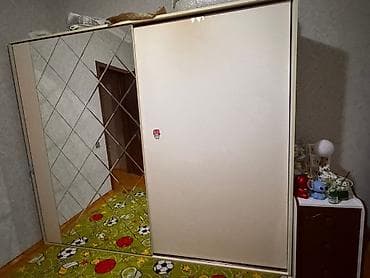 ucuz esyalar: 2 qapılı, Güzgülü, Bej, Kupe, Düz dolab — 1