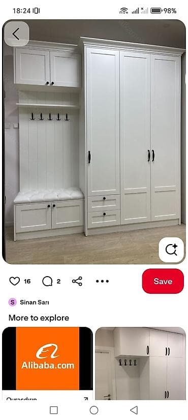 uşaq dolab: Mənzil girişi üçün müasir vestiyer-garderob dəsti - Dizayn — 7