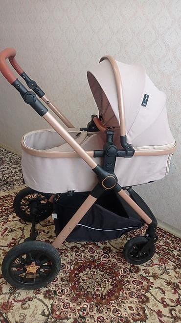 Коляски: Uşaq arabası – Kidilo, pastel çəhrayı/bej rəng palitrası — 1