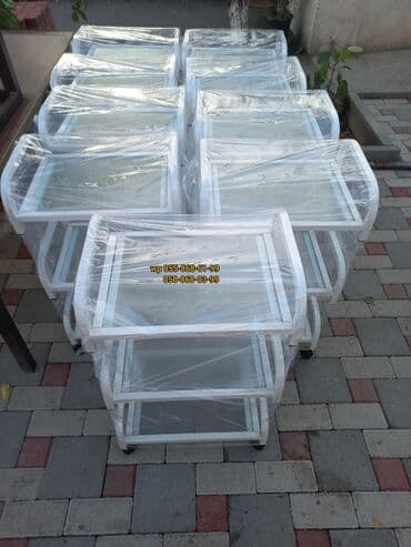 künc rəf: ➡️Etajerkalar şüşəli,ağ və qara rənglərdə. Bir başa sexdən satış ən — 2