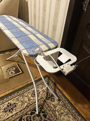 elan lovhəsi: Ütüləmə masası – elektrik rozetkalı və ütü üçün dayaqla-15 azn, sadə — 2