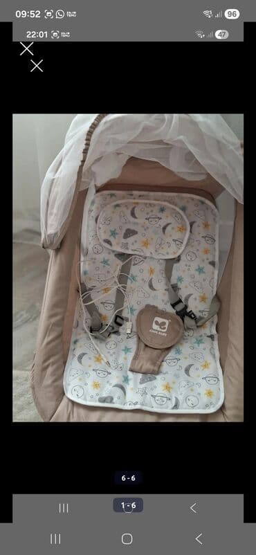 Coolbaby elektrikli beşik-salıncaq - Rəng: bej/qəhvəyi tonlarda