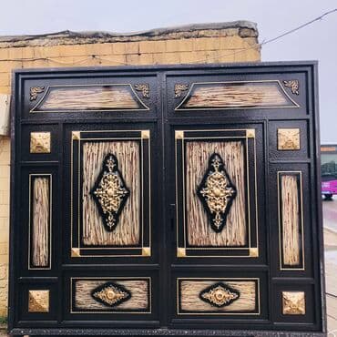 işlemiş darvaza: Eni-3 Hündürlük-2.60 Çerçive 8lik Şveller,Profil 40/40qalın,List-2.5 — 1