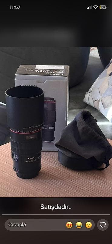 Canon EF 100mm f/2.8L Macro IS USM obyektiv - Peşəkar L seriyası — 1