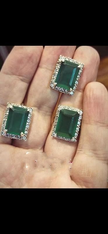 Zərgərlik dəstləri: 💥 ENDİRİM! 💥 Təbii daşlarla hazırlanmış gümüş komplektlər 🔹 — 4