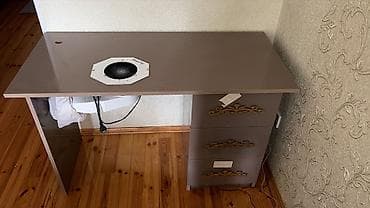 gamer stol: Düz masa, Siyirməli, Polkalı, Parlaq laminat, Kredit yoxdur — 3