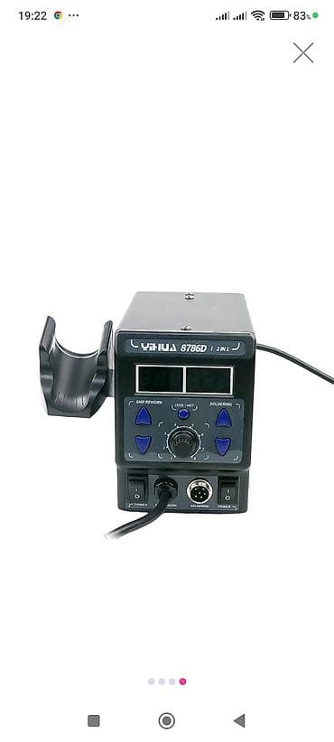 YIHUA 8786D 2-in-1 lehimləmə və isti hava stansiyası Xüsusiyyətlər: - — 4