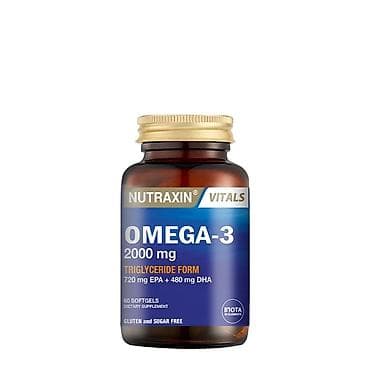 Личные вещи: Nutraxin Vitals Omega-3 2000 mg – qida əlavəsi Yeni hologramlı — 2