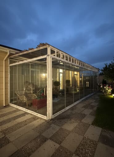 cam balkon ikinci el: Cam balkon, plastik qapı-pəncərə və aldoks (alüminium vitraj) işləri — 1