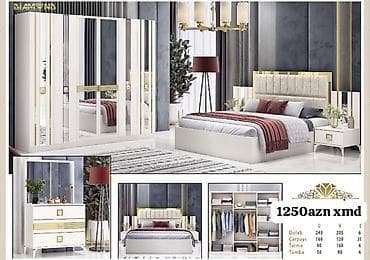 xonca desti: Yataq otağı dəsti – Diamond modeli Komplektin tərkibi və ölçülər: - — 1