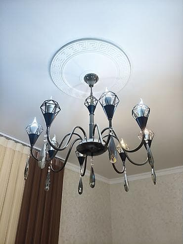 lustur 2019: Çılçıraq, 8 lampa, Metal — 2