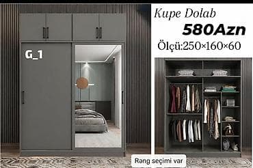 kitab ref: Kupe dolab – model G_1 - Ölçü: 250 × 160 × 60 sm - Qiymət: 580 AZN - — 1