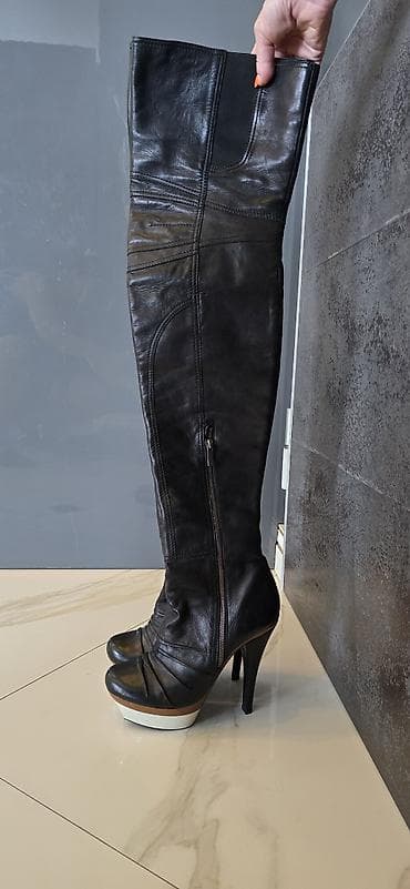 yarım boğaz çəkmə: Barbara Bui qadın çəkmələri - Model: uzun, dizüstü (over-the-knee) — 2