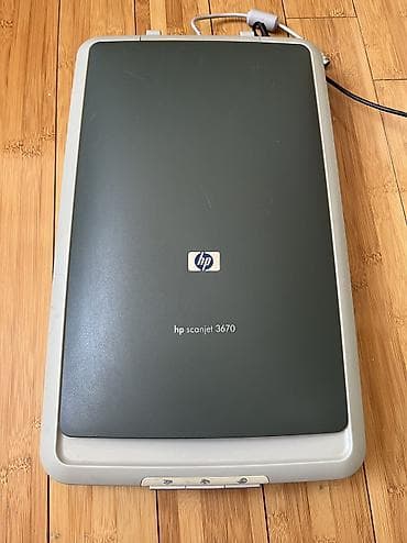 HP düz səthli skaner - Şüşə skan səthi, A4 formatına uyğun - Qapaqda