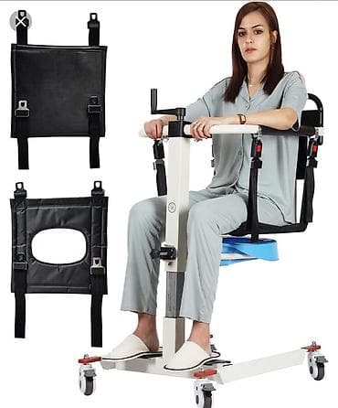 xəstə unitazı: Çoxfunksiyalı xəstə daşima qurqu köçürmə kreslosu – evdə baxım üçün — 2