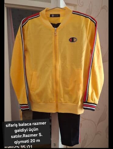 ağ sarucka: Məhsulların təsviri: 1) Ağ iki hissəli dəst - Üst: ağ, fermuarlı — 2