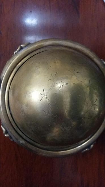 ev qapilar: Məhsul: Bürküt rəngli mis/pirinçdən hazırlanmış qapaqlı masa küllüyü — 4