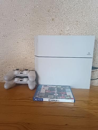 PlayStation 4 (ağ rəng) komplekt - Konsol: Sony PlayStation 4, ağ