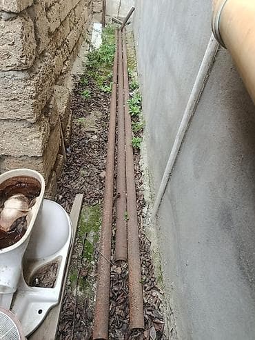 dəmir borular: Metall borular dəsti - Material: qalın divarlı polad/metal 5 metrelik — 1