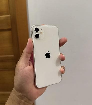 iphone wp: IPhone 11, 128 GB, Ağ, Zəmanət, Simsiz şarj, Face ID — 1