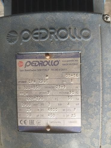Pedrollo CPm 230C SU NASOSU 220-230 V 50 Hz 2HP 2900 rpm təmiz lalafo.az -da Pedrollo CPm 230C SU NASOSU 220-230 V 50 Hz 2HP 2900 rpm təmiz