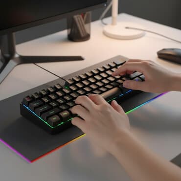 mini klaviatura: Kompakt mexaniki klaviatura – 60% form-faktor Xüsusiyyətlər: - Ölçü — 1