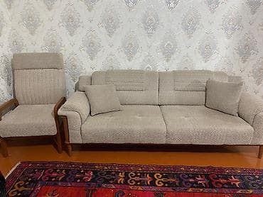işlenmiş mebeller satilir: Divan və kreslo alınıb 1800azn 3aydi indi 1200azn təcili evdən — 1