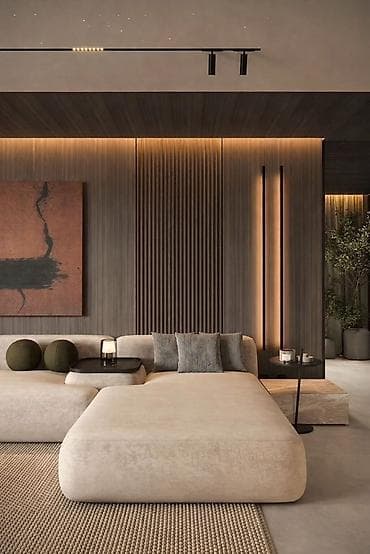 ledlər: Minimalist dizaynlı interyer paneli və işıqlandırma sistemi - — 1