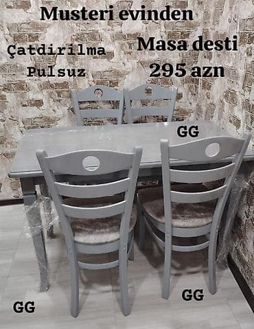 tabletka stullar: Kuxna masa stol stul sifarisle hazırlanır. ⚜️ İstehsaldan satiş — 1