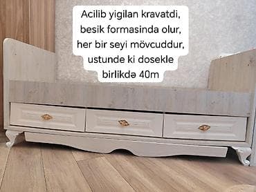 usag maneji: Açılıb-yığılan uşaq çarpayısı (beşik forması olur) - Transformasiya — 1