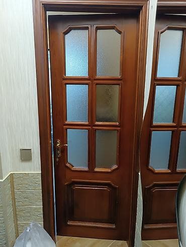 Interyer qapıları – klassik taxta dizayn - Material: təbii ağac — 2