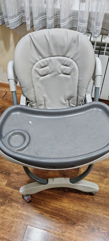 Uşaq yemək kreslosu / çoxfunksiyalı - Rəng: boz - Yumşaq dəriyəoxşar