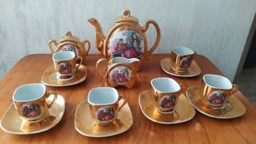 ikinci el metbex stol stulu: Позолоченный винтажный сервиз ALAVI — 1