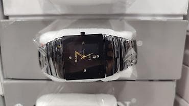 RADO Jubile kişi qol saatı – keramik üslubda qara, düzbucaqlı korpus — 3