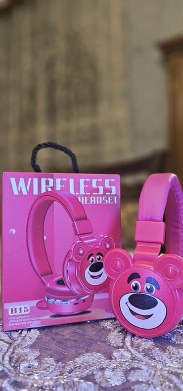 купить алису в баку: Simsiz (Bluetooth) Qulaqcıqlar, rəng - Çəhrayı — 2