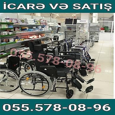 İcarə və satış üçün əlil arabaları və reabilitasiya vasitələri -