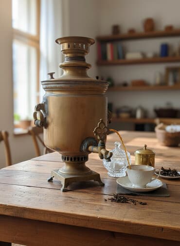 qaz peci ikinci el: Salam. 1870 ci ilin samovardır. Василия Степановича Баташев — 1