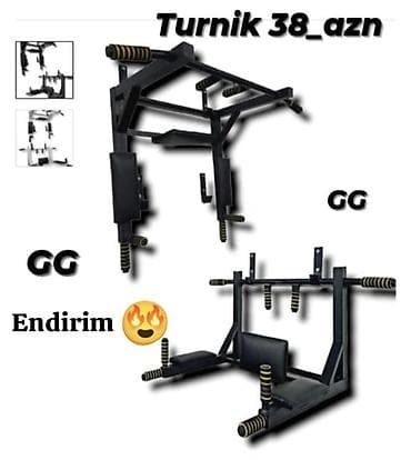 Мячи: Çoxfunksiyalı divara bərkidilən turnik və dip stansiyası - Evdə güc — 1