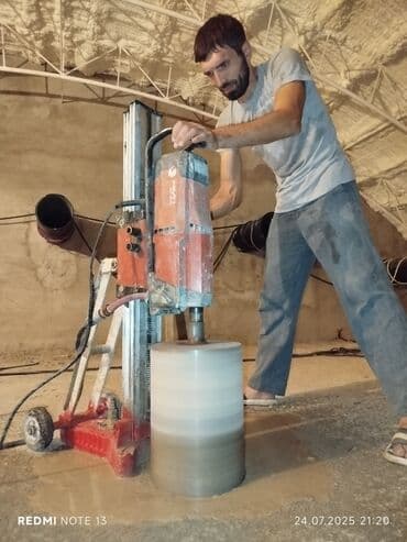 Организация мероприятий: Səssiz tozsuz səliqəli kəsim. Beton katlavan monolit kubik — 4
