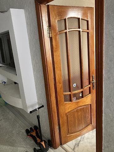 ucuz taxtalar: Taxta otaq qapısı - Material: təbii ağac (laklı səth), qapı qutusu və — 2