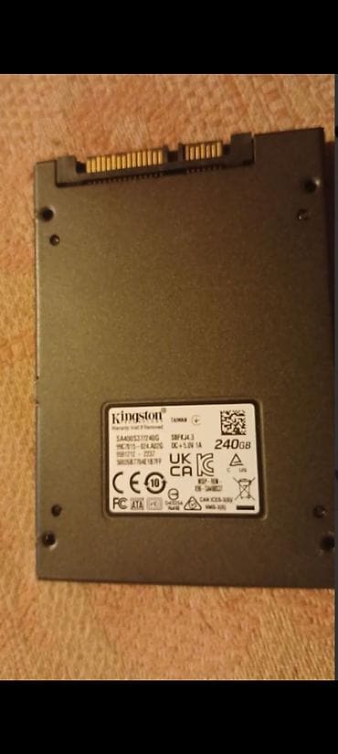 Накопители SSD: Внутренний Накопитель SSD Kingston, 240 ГБ, 2.5", Б/у — 2