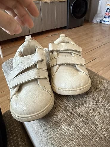 usaq botlari: ZARA uşaq ayaqqabısı - Rəng: krem/ağ - Material: teksturalı süni dəri — 3