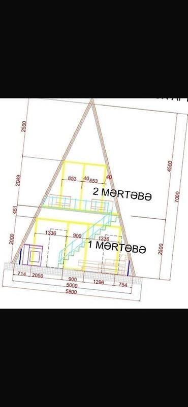 fasad tarsofka: A-frame dizaynlı ikimərtəbəli ev layihəsi və tikintisi Ölçülər və — 2