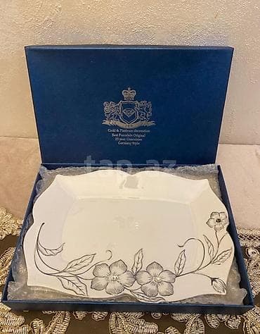 solfet qabı: Qutu dəstində porselen süfrə qabı. 050-450-97-55 çatdırılma edirik - — 1