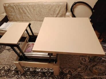 Комплекты столов и стульев: Журнальный стол, Б/у — 1